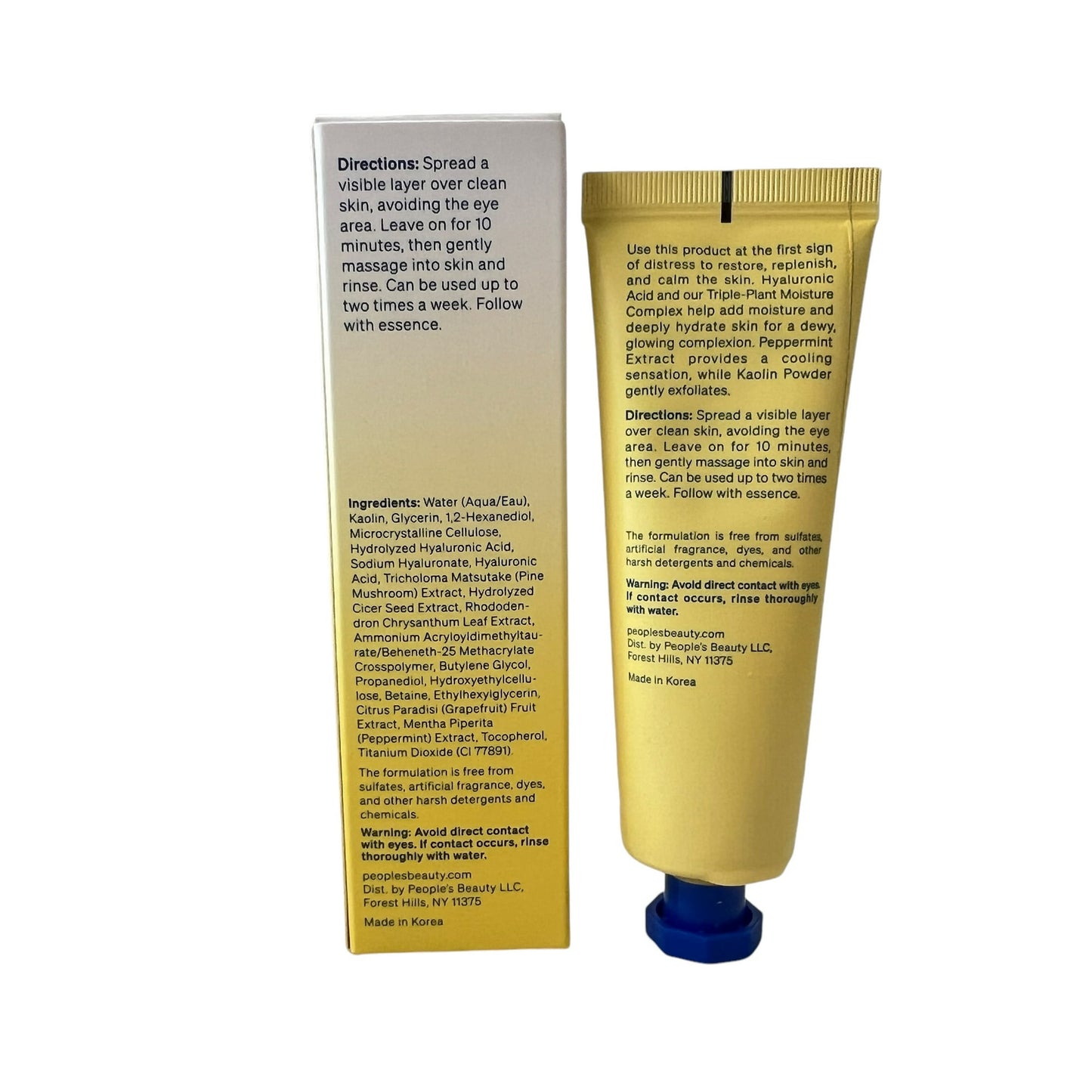 MASCARILLA FACIAL + EXFOLIANTE - PEOPLE'S BEAUTY
