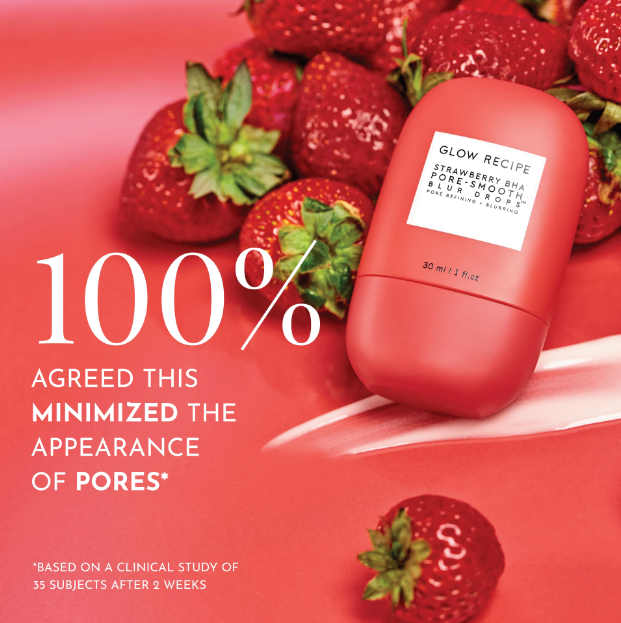 STRAWBERRY BHA PORE-SMOOTH BLUR DROPS - GLOW RECIPE
