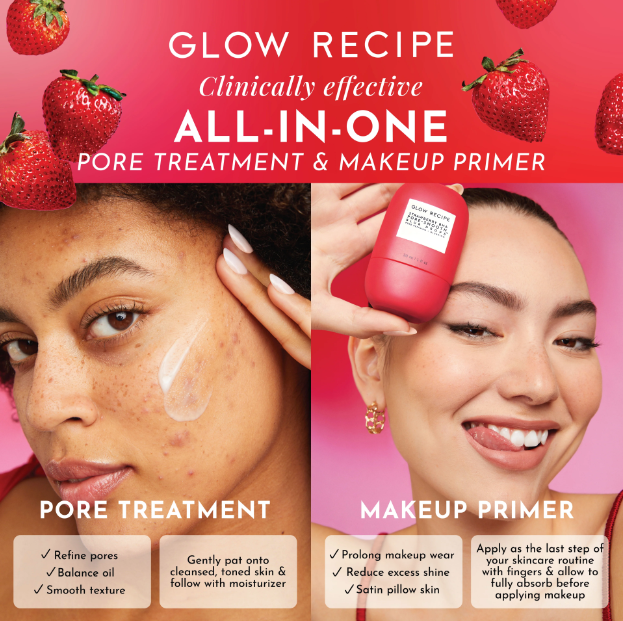 STRAWBERRY BHA PORE-SMOOTH BLUR DROPS - GLOW RECIPE