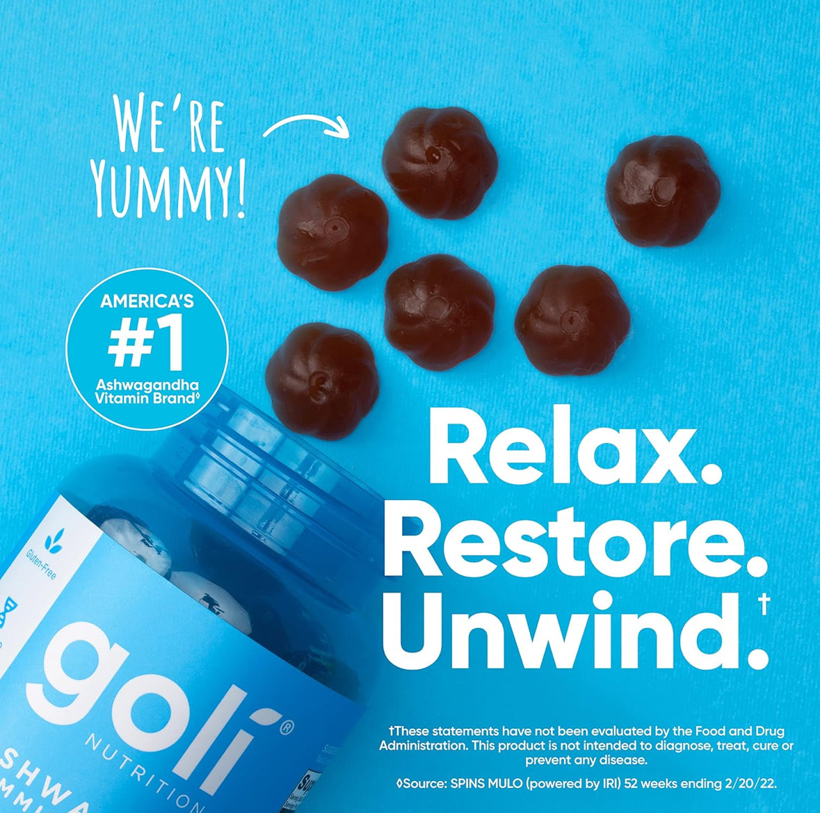 ASHWAGANDHA GOMITAS - GOLI NUTRITION