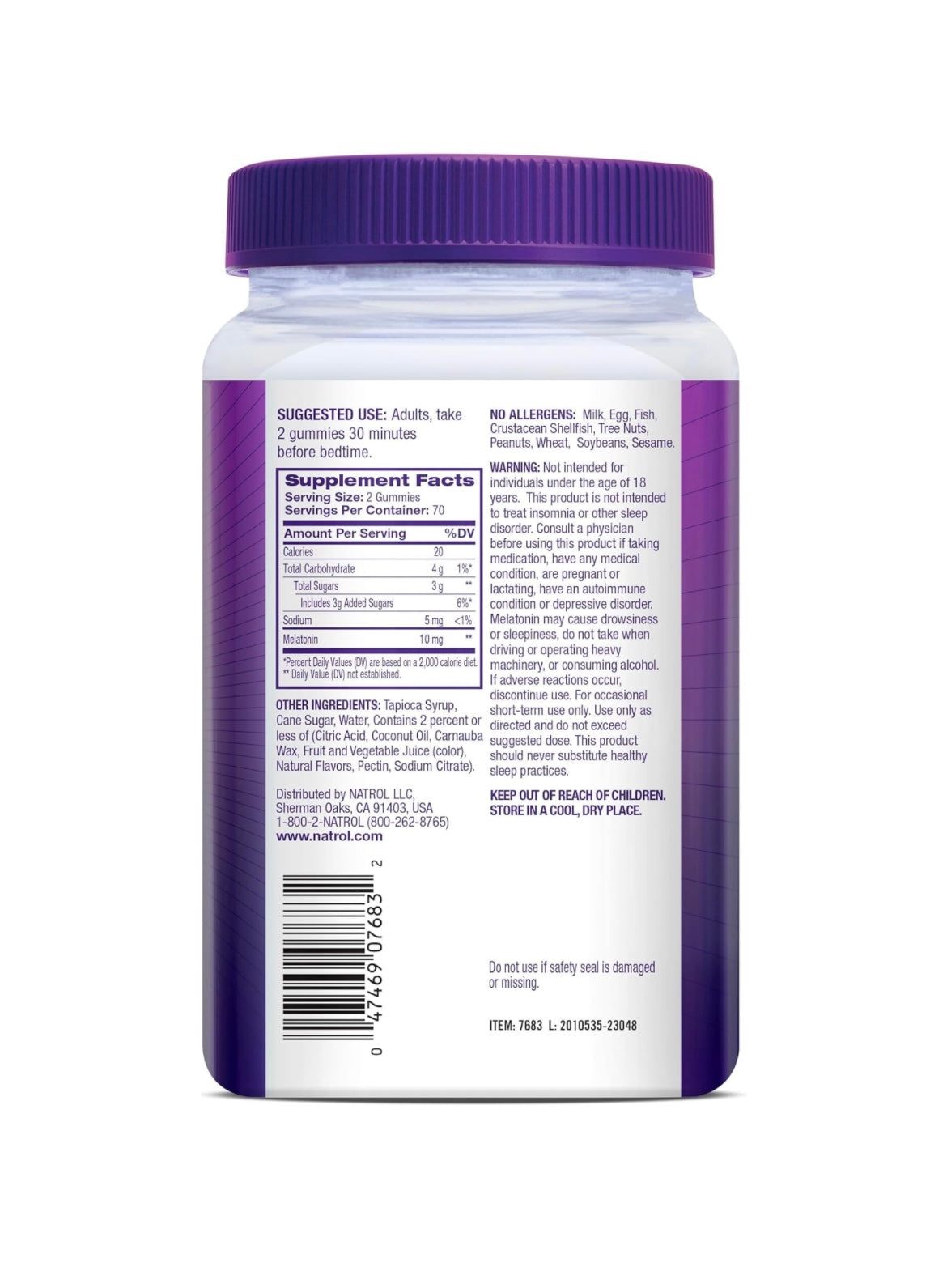 NATROL MELATONINA