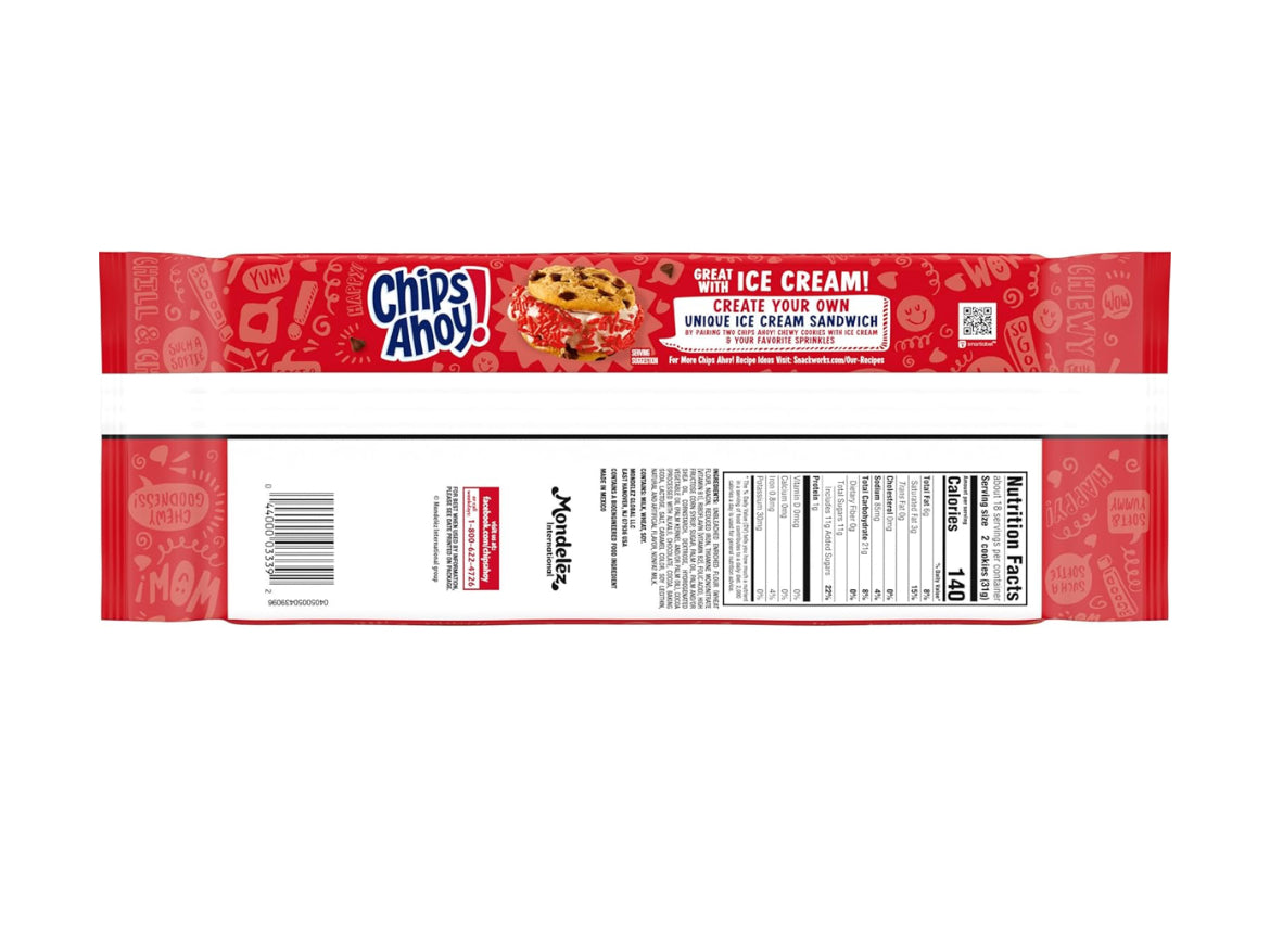 CHIPS AHOY TAMAÑO FAMILIAR - 4 SABORES