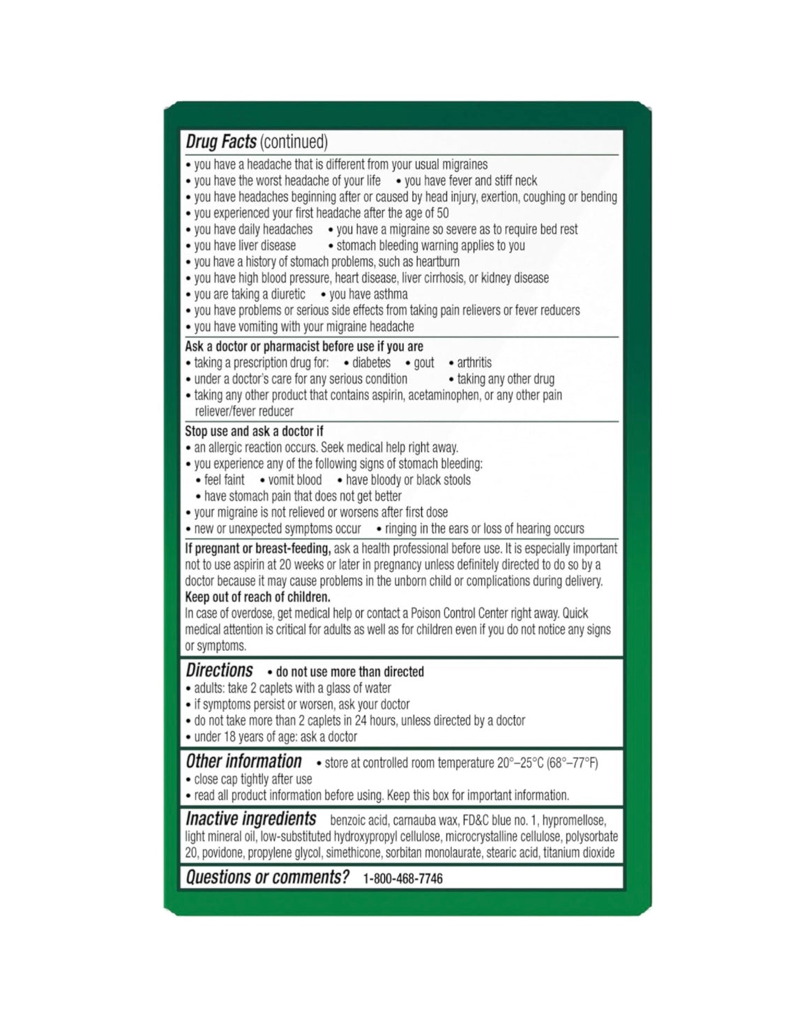 EXCEDRIN MIGRAÑA
